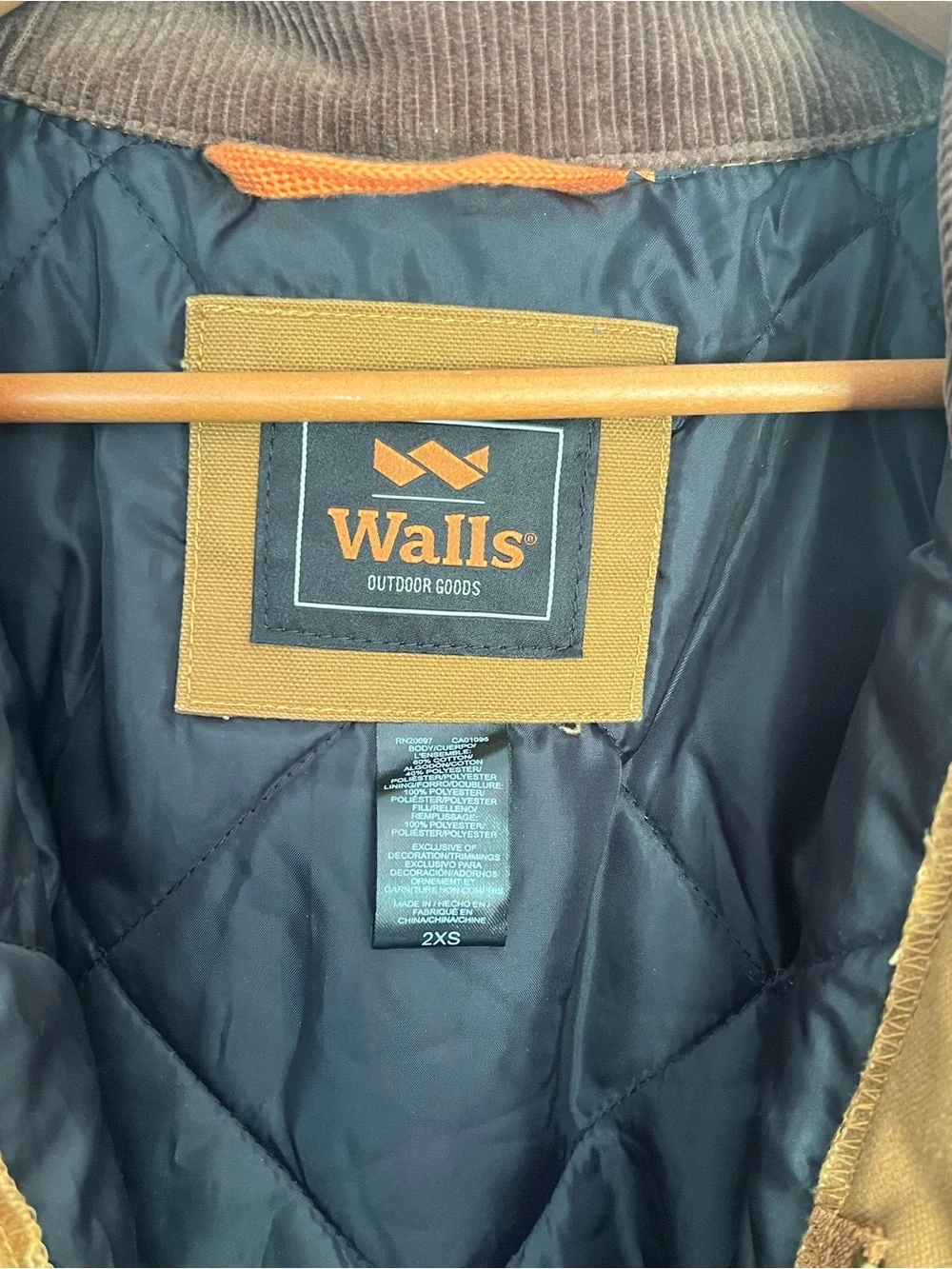 Walls Men's Big Blizzard-Pruf Insulated Coverall, Pecan, 2XL